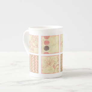 Tasse En Porcelaine Dessins roses de bois de graveur par Chariklia