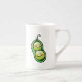 Tasse En Porcelaine Deux pois dans une cosse (Droite)