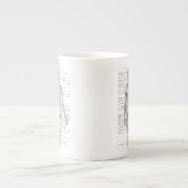 Tasse En Porcelaine Diagramme humain éducatif d'anatomie (Devant)