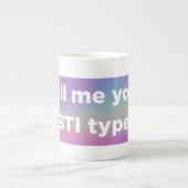 Tasse En Porcelaine Dites-moi votre MBTI (Devant)
