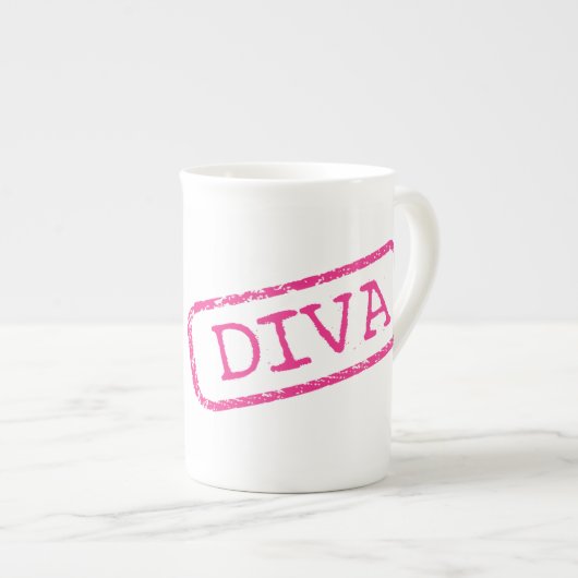 TASSE EN PORCELAINE "DIVA" (Devant droit)