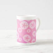 Tasse En Porcelaine Dollar de sable blanc et rose (Devant droit)