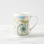 Tasse En Porcelaine Doodles de fleurs (Droite)