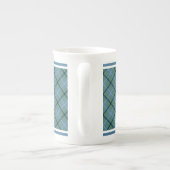 Tasse En Porcelaine Douglas Famille Ancienne Tartan Bleu clair Plaid (Dos)