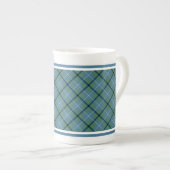 Tasse En Porcelaine Douglas Famille Ancienne Tartan Bleu clair Plaid (Devant droit)