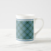Tasse En Porcelaine Douglas Famille Ancienne Tartan Bleu clair Plaid (Droite)