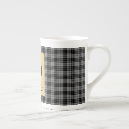 Tasse En Porcelaine Douglas Tartan Monogram D (Droite)