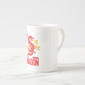 Tasse En Porcelaine Dragon rouge 2024 (Devant droit)