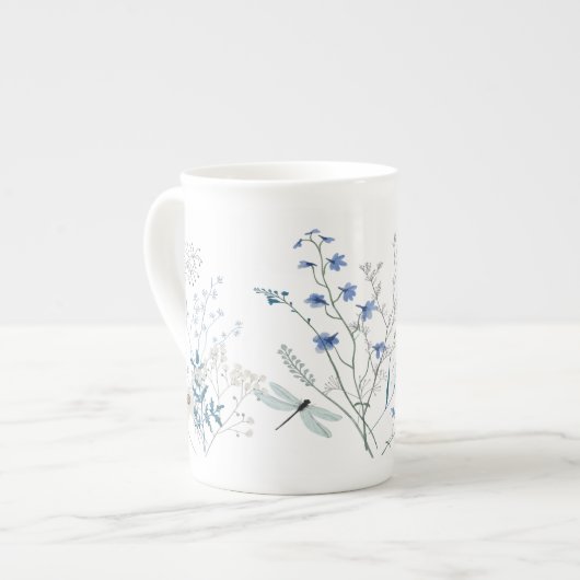 Tasse En Porcelaine Dragonfly Blue Meadow (Devant gauche)