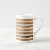 Tasse En Porcelaine Drapeau américain en bois rustique (Droite)