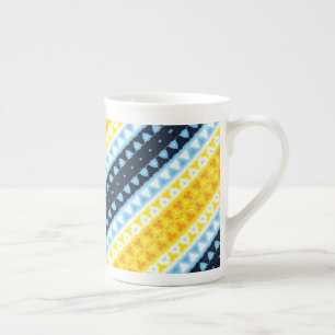 Tasse En Porcelaine Drapeau de fierté BoHo Groovy Géométrique Abstrait