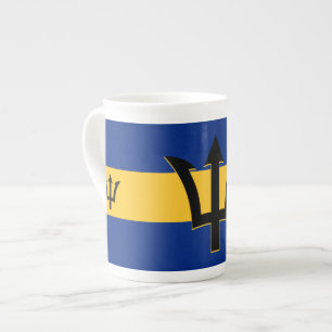 Tasse En Porcelaine Drapeau de la Barbade