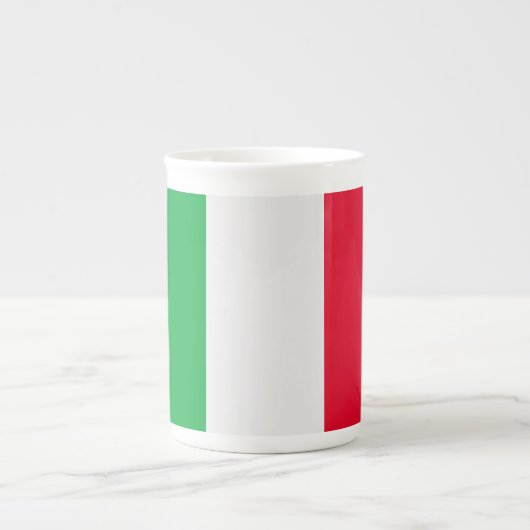 Tasse En Porcelaine Drapeau de l'Italie (Devant)