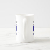Tasse En Porcelaine Drapeau écossais et écossais avec votre nom (Dos)