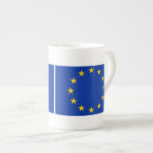 Tasse En Porcelaine Drapeau européen (Devant droit)