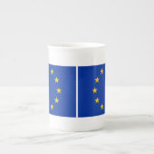 Tasse En Porcelaine Drapeau européen (Devant)