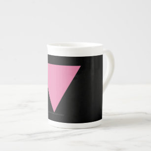 Tasse En Porcelaine Drapeau triangle rose de SlipperyJoe's symbole ros