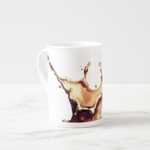 Tasse En Porcelaine Éclaboussure de café