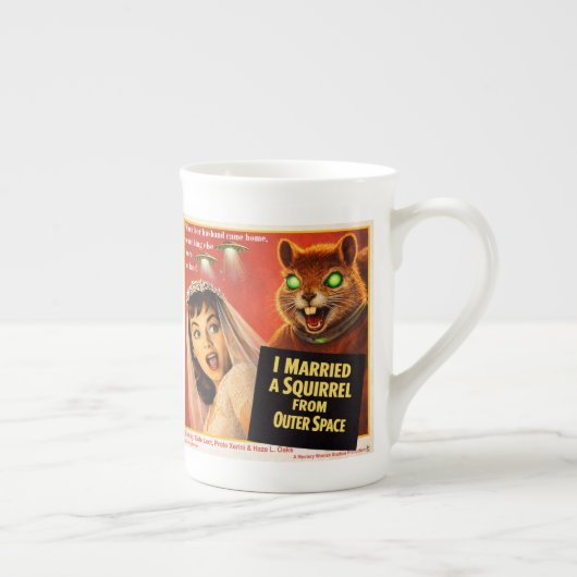 Tasse En Porcelaine Écureuil de l'espace (Droite)