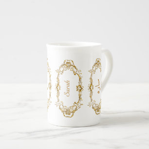 Tasse En Porcelaine Élégant nom arabe et anglais