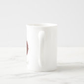 Tasse En Porcelaine Elegant Rose Personalised (Dos)