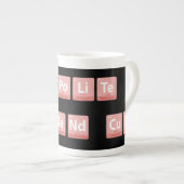 Tasse En Porcelaine Éléments de chimie amusants Design Smart Cute Poli (Devant droit)