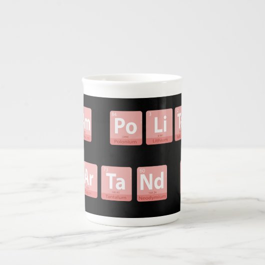 Tasse En Porcelaine Éléments de chimie amusants Design Smart Cute Poli (Devant)