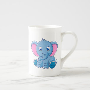 Tasse En Porcelaine Eléphant Bébé mignon