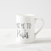 Tasse En Porcelaine "Emmène-Moi À Paris" (Droite)