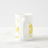 Tasse En Porcelaine Enfants Handprints en peinture (Dos)