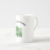 Tasse En Porcelaine Entreprise Logo (Devant droit)