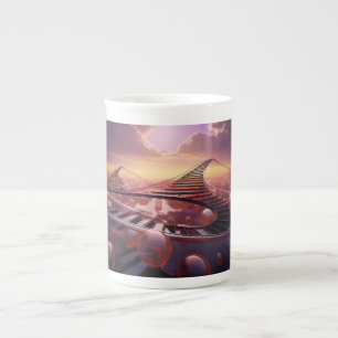 Tasse En Porcelaine Escaliers Vers L'Infini