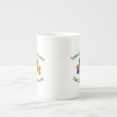 Tasse En Porcelaine Espagne Irlande USA Drapeaux Shamrock Votre nom (Devant)