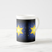 Tasse En Porcelaine Étoile de David (Devant droit)