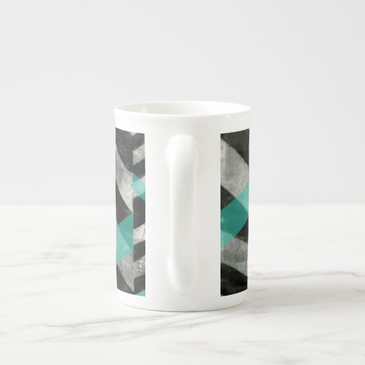 Tasse En Porcelaine Exclusion Chevron II (Dos)
