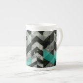 Tasse En Porcelaine Exclusion Chevron II (Devant droit)