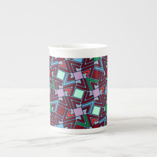 Tasse En Porcelaine Explosion de graffiti Motif géométrique moderne 