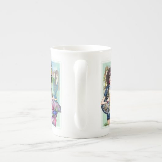 Tasse En Porcelaine Expressions mode (Dos)