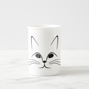 TASSE EN PORCELAINE FACE CAT