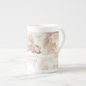 Tasse En Porcelaine Fête de thé de mariage personnalisée (Devant droit)