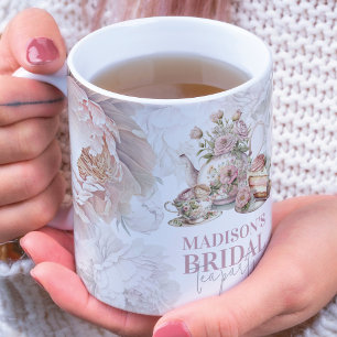 Tasse En Porcelaine Fête de thé de mariage personnalisée