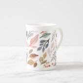 Tasse En Porcelaine feuille d'arbre (Devant droit)