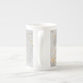 Tasse En Porcelaine Feuilles d'or 3 (Dos)