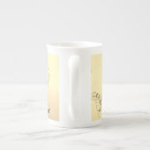 Tasse En Porcelaine Fèves de café au sol (Dos)