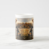 Tasse En Porcelaine Fil Cheveux Fox Terrier En Automne Campagne (Devant)