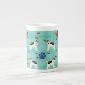 Tasse En Porcelaine Fil de dessin Fox Terrier (Devant)