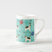 Tasse En Porcelaine Fil de dessin Fox Terrier (Droite)