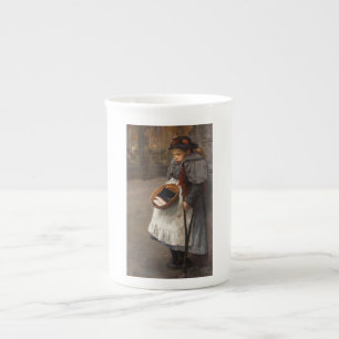 Tasse En Porcelaine Fillette aux allumettes Pauvreté urbaine Gamin des