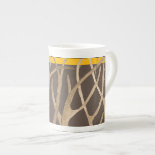Tasse En Porcelaine Fin d'automne sur une boue de Chine osseuse (B)