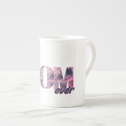 Tasse En Porcelaine Flamingos dans un monde de rêve (Devant droit)